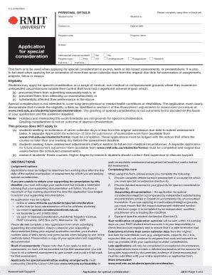 special consideration unimelb|rmit special consideration online.